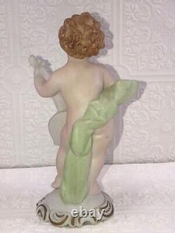 Cherubs Playing Instruments Figurines, Set of 4, 7 Tall, Germany, Vintage