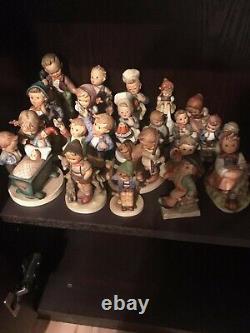 Collection of 21 Vintage Hummel Porcelain FigurinesGoebel W. Germany+3music boxes