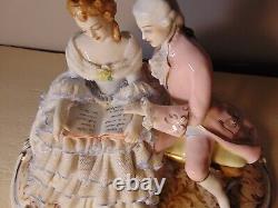 Couple figurine Dresden antique