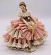 Dresden Art 3.5 Figurine Made In Germany Ruffled Dress Marked & Numbered