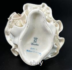 Dresden Germany Porcelain Lace Lady Ballerina Figurine CROWN N Western Germany