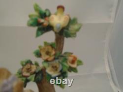 Dresden Lace Two Maidens in a Meadow Figurine Unterweissbach Germany ANTIQUE