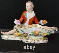 Dresden Porcelain By Carl Thieme Figural Men Antique