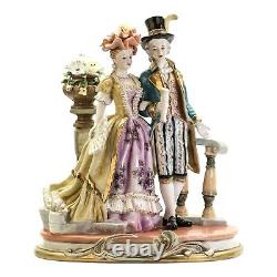 Dresden Porcelain Figurine Couple Germany Antique Vintage 1920 Large 11