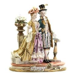 Dresden Porcelain Figurine Couple Germany Antique Vintage 1920 Large 11