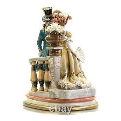 Dresden Porcelain Figurine Couple Germany Antique Vintage 1920 Large 11