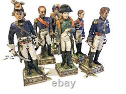 Dresden Porcelain Napoleon Generals Figurines Lot of 6 Exquisite Germany