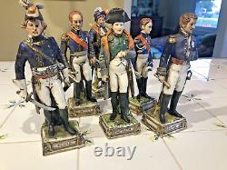 Dresden Porcelain Napoleon Generals Figurines Lot of 6 Exquisite Germany