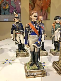 Dresden Porcelain Napoleon Generals Figurines Lot of 6 Exquisite Germany