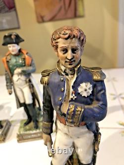 Dresden Porcelain Napoleon Generals Figurines Lot of 6 Exquisite Germany