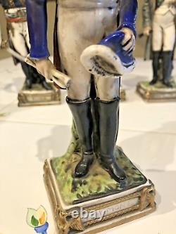 Dresden Porcelain Napoleon Generals Figurines Lot of 6 Exquisite Germany