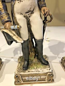 Dresden Porcelain Napoleon Generals Figurines Lot of 6 Exquisite Germany