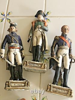 Dresden Porcelain Napoleon Generals Figurines Lot of 6 Exquisite Germany