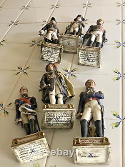 Dresden Porcelain Napoleon Generals Figurines Lot of 6 Exquisite Germany