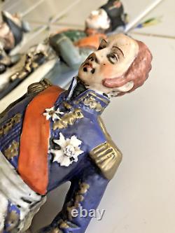 Dresden Porcelain Napoleon Generals Figurines Lot of 6 Exquisite Germany