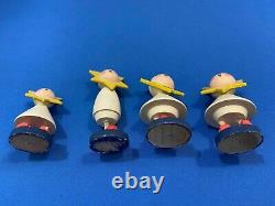 ERZGEBIRGE Wendt Kuhn Moon Sun Star Family East Germany Set of 6 Figurines Vtg