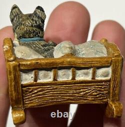 Early Vintage 2 Cat In Crib German Cat Miniature Cat German Cat