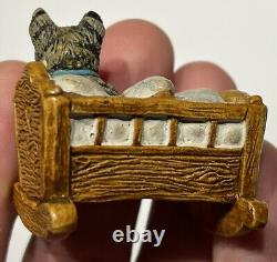 Early Vintage 2 Cat In Crib German Cat Miniature Cat German Cat