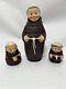 Friar Tuck-goebel, W. Germany Ceramic Monk Lot1950's Large Decanter Vintage