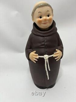 FRIAR TUCK-Goebel, W. Germany Ceramic Monk Lot1950's Large Decanter Vintage