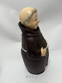 FRIAR TUCK-Goebel, W. Germany Ceramic Monk Lot1950's Large Decanter Vintage