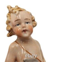 Fasold & Stauch Angel Figurine Cherub GERMANY PORCELAIN Vintage Wine Wallendorf