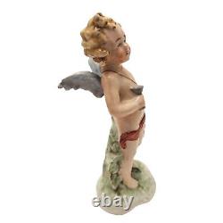 Fasold & Stauch Angel Figurine Cherub GERMANY PORCELAIN Vintage Wine Wallendorf