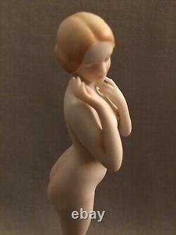 Finest Antique German Bisque Bathing Beauty Figurine 5,5