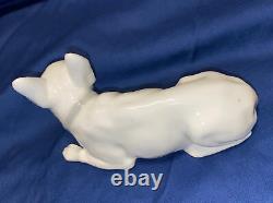 French Bulldog Vintage Porcelain Heubach Germany Dog Figurine