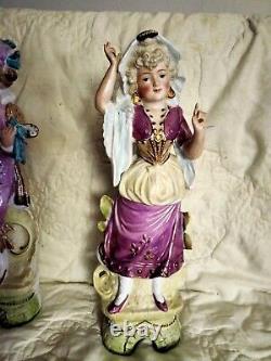 G DEP 7940 Vintage Antique German Bisque Porcelain Couple Figurine PRICE REDUCED