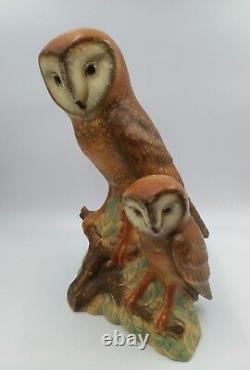 GOEBEL Barn Owl Figure Statue West Germany 14 Tall Vintage 35 113 34