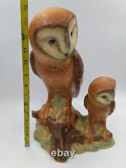 GOEBEL Barn Owl Figure Statue West Germany 14 Tall Vintage 35 113 34