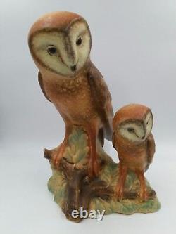 GOEBEL Barn Owl Figure Statue West Germany 14 Tall Vintage 35 113 34