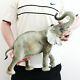 Goebel Elephant Figurine Super Rare Collectors Item Xxxl! Porcelain Vintage Huge