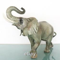 GOEBEL ELEPHANT Figurine SUPER RARE COLLECTORS ITEM XXXL! PORCELAIN Vintage HUGE