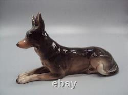 German Shepherd dog German porcelain figurine GDR DDR Vintage 5541
