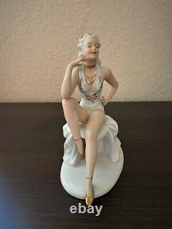 German/ Vintage Porcelain Figurine- Ballerina -Dancer/ Unterweissbach