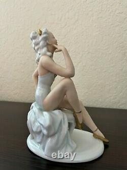 German/ Vintage Porcelain Figurine-Ballerina-Dancer/ Unterweissbach