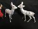 Germany Vintage Reindeer Figurines Inscha Deko Handwerk 15 1/2-16 Tall