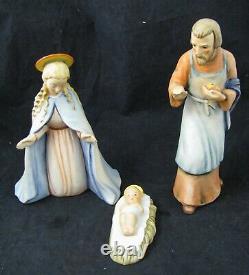 Goebel Hummel 214 HOLY FAMILY Figurine Set TMK4 Mary Joseph Baby Jesus 1951 vtg