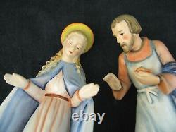 Goebel Hummel 214 HOLY FAMILY Figurine Set TMK4 Mary Joseph Baby Jesus 1951 vtg