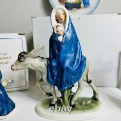 Goebel Nativity Holy Family Flight Into Egypt Figurines Vintage Germany Lot of 4