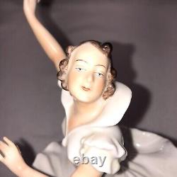 HUS Dancer Figurine Heinz Schaubach Unterweißbach Germany RARE 1940-1958 Vintage