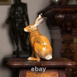 Hare Rabbit Bunny Yellow Vintage Statue Figurine Porcelain/Goebel Germany 1950s
