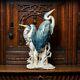 Heron Couple Blue Bird Rare Vintage Figurine Of Porcelain By Karl Enz Germany