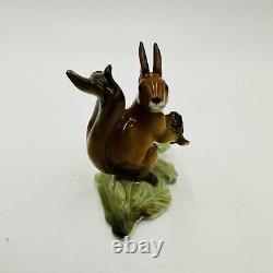 Hutschenreuther Squirrel Porcelain Figurine Hans Achtziger Germany Vintage Decor