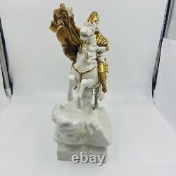 Kister Napoleon Bonaparte on Horse Figurine French Revolution Statue Porcelain