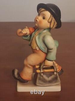 LARGE Vintage Goebel HUMMEL W Germany MERRY WANDERER Boy 7 Figurine 7/I Signed
