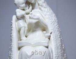LARGE Vintage Hummel Goebel W. Germany White Madonna & Child Porcelain Figure