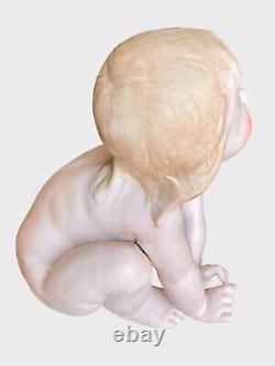 Large 6 Antique German Gebruder Heubach Naked Sitting Piano Baby Doll Figurine